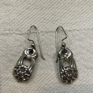 Silver filagree earrings